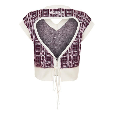 Slazenger Off-Court - Off-Court Women’s Post-Match Plaid Knitted Vest