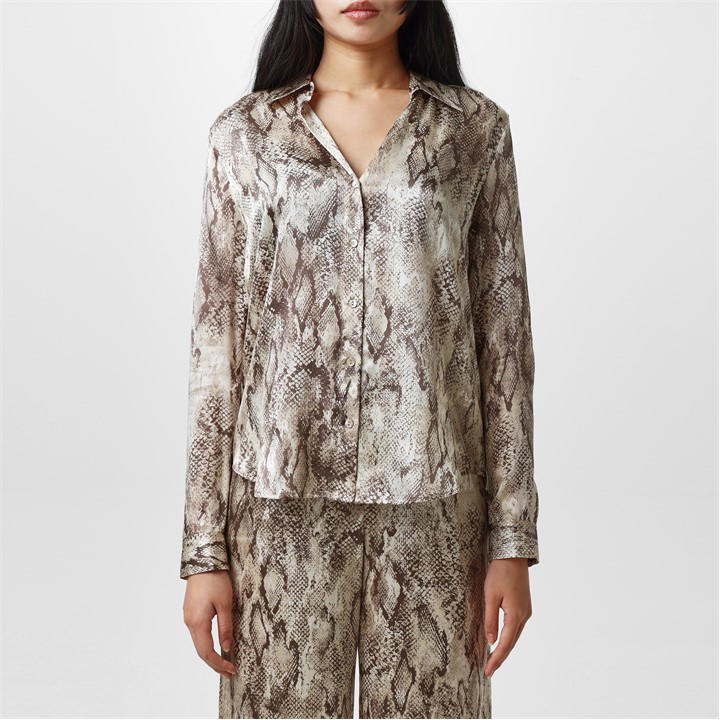 L'agence Tyler Long Sleeve Shirt In Grey