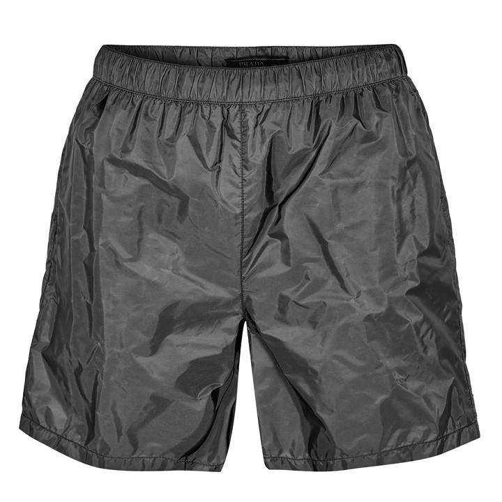Prada Men's Grey Zipped Swim Shorts - XL