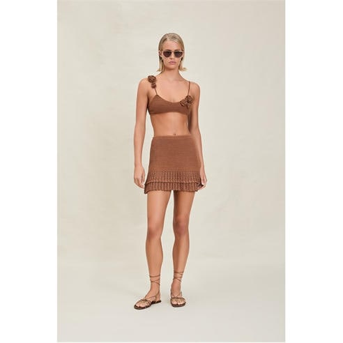 DEVON WINDSOR - Devon Windsor Wrenn Crochet Mini Skirt