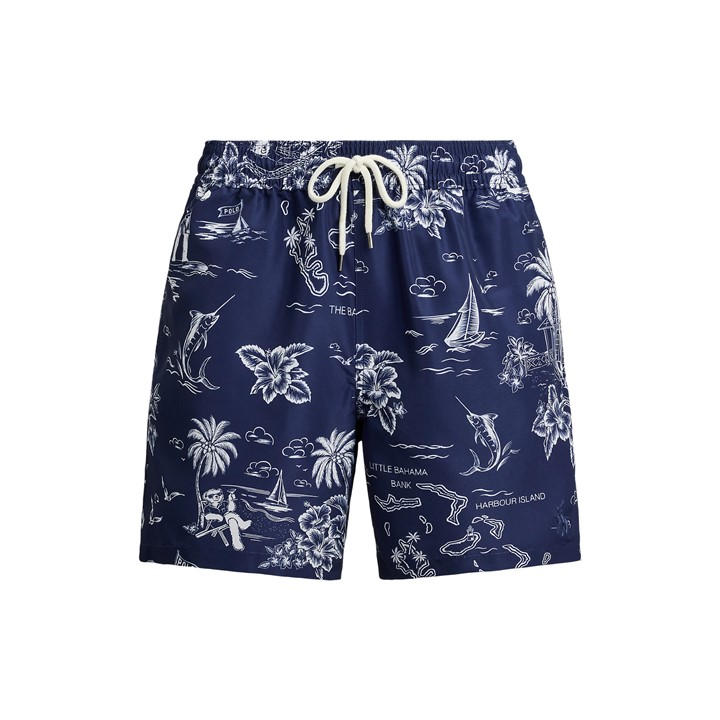 Polo Ralph Lauren Men's Blue Bear Swim Shorts - XL