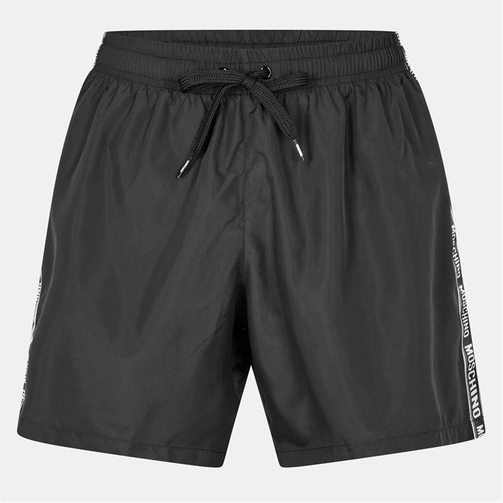 Moschino Men's Black U Tape Swim - Large