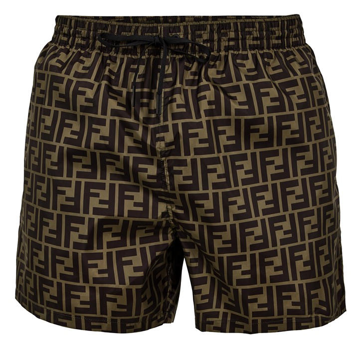 Fendi Men's Black Ff Swim Shorts - S