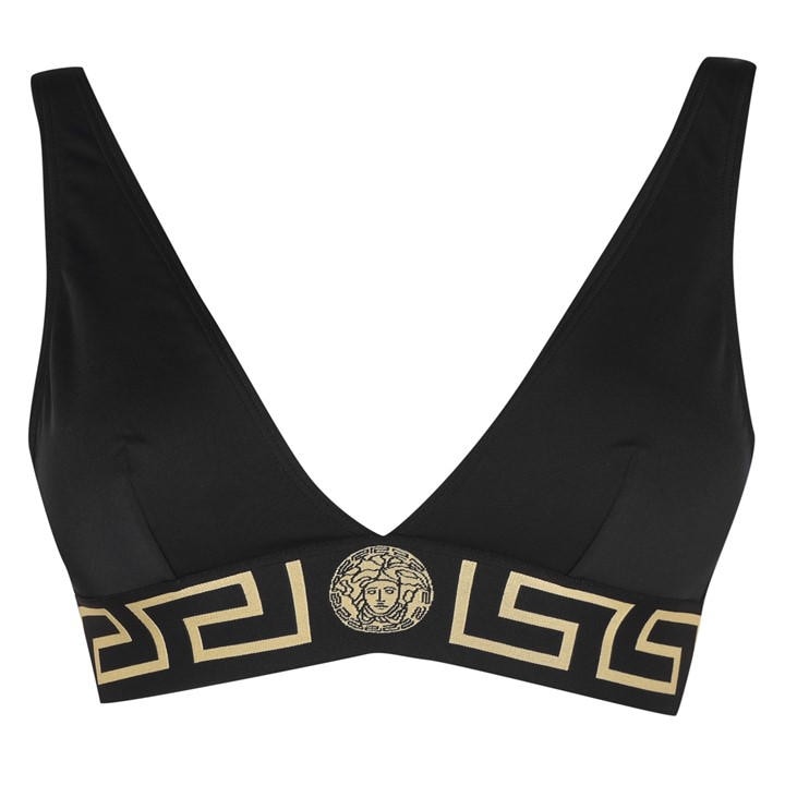 Versace Icon Women's Black Triangle Bikini Top