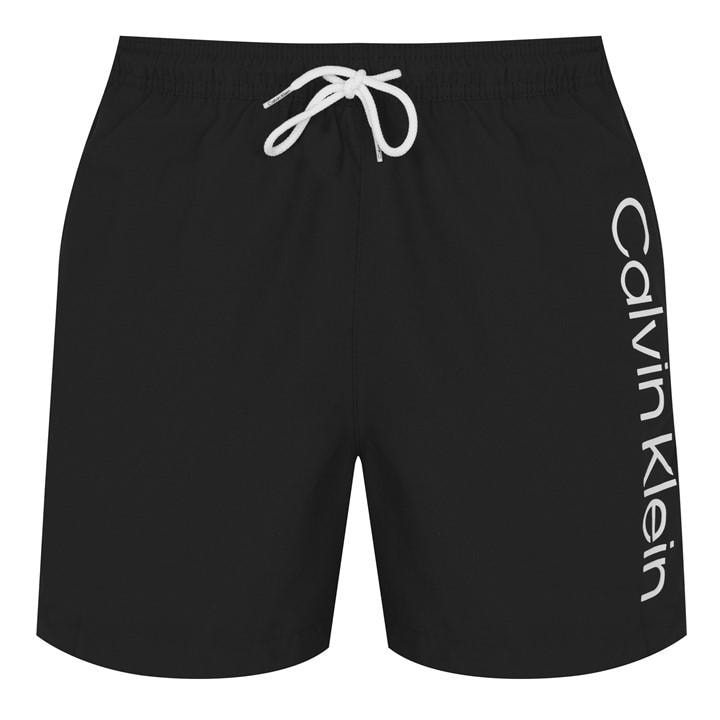 Calvin Klein Men's Black Logo Swim Shorts Large