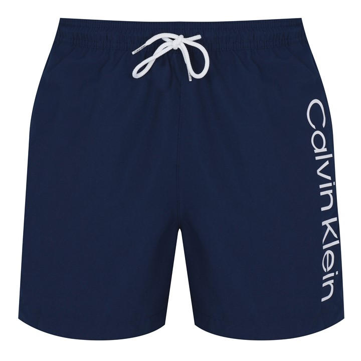 Calvin Klein Men's Blue Logo Swim Shorts Large