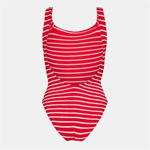 HUNZA G - Women's Square Neck Swim One Piece Swimsuit