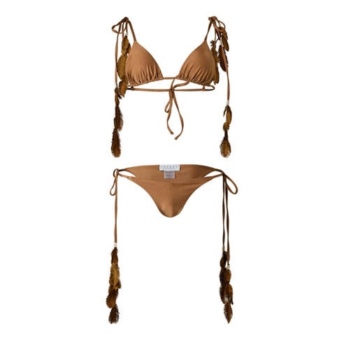 ISABEL BEACHWEAR - Women's Plumage Triangle Bikini