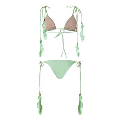 ISABEL BEACHWEAR - Women's Plumage Triangle Bikini