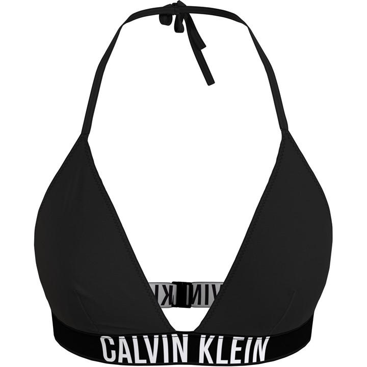 Calvin Klein Women's Black Triangle Bikini Top Size 16