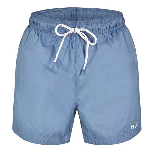 HUGO - Quick-dry Swim Shorts With Vertical Printed Logos