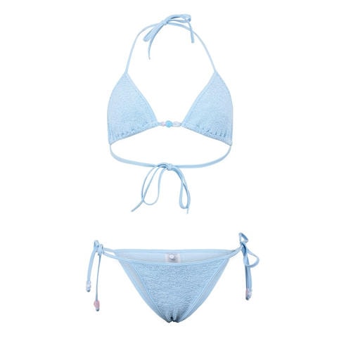 HUNZA G - Women's Gina Beaded Bikini Set