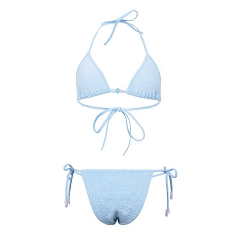 HUNZA G - Women's Gina Beaded Bikini Set