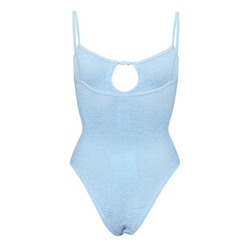 HUNZA G - Women's Mia Beaded Scoop Neck Swimsuit