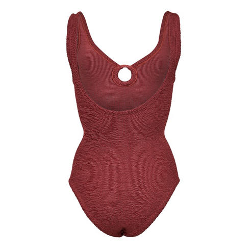 HUNZA G - Women's Coverage Swim Scoop Neck Swimsuit