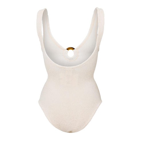 HUNZA G - Women's Celine Swim Scoop Neck Swimsuit