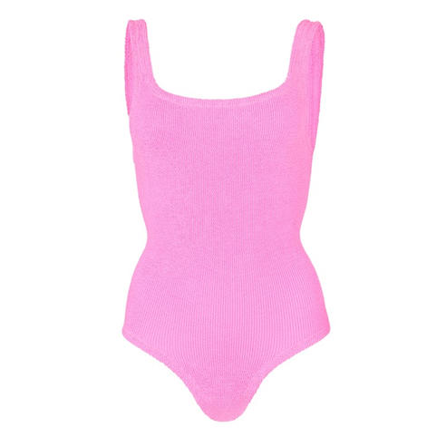 HUNZA G - Women's Coverage Swim Scoop Neck Swimsuit