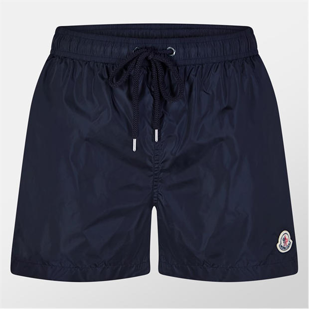 Black 999 - MONCLER - Men's Logo Swim Shorts