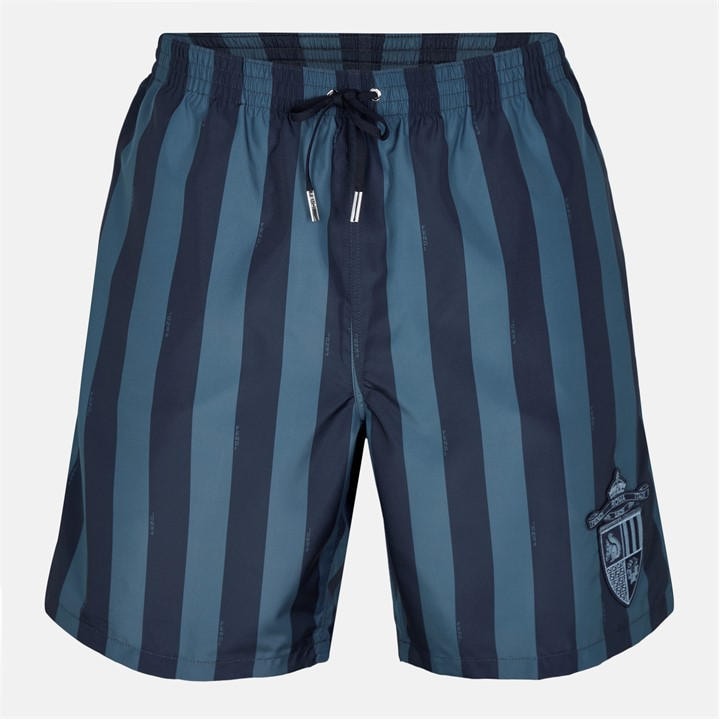 Fendi Men's Blue Crest Swim Shorts - S