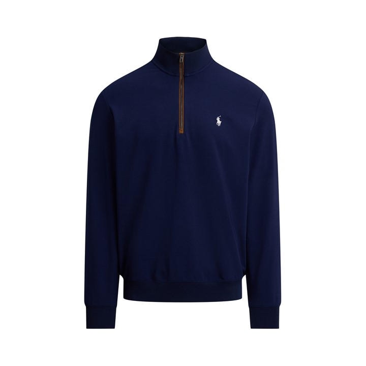 Polo Ralph Lauren Men's Blue Terry Pullover Jumper - Size 2XL