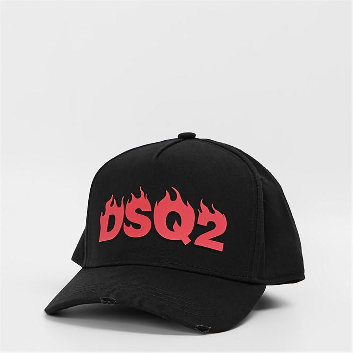 Dsquared2 Men's Black Dsq Flame Cap Mens