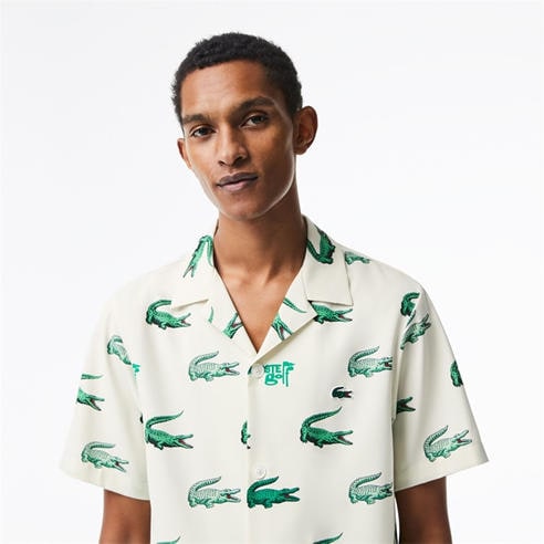 Lacoste - Men's All Over Print Short-Sleeve Performance Polo Shirt