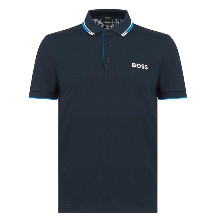 Boss Men's Blue Hbg Paddy Pro Premium Cotton Polo Shirt