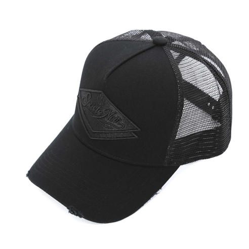 Societe Noir - Men's Diamond Distressed Trucker Cap
