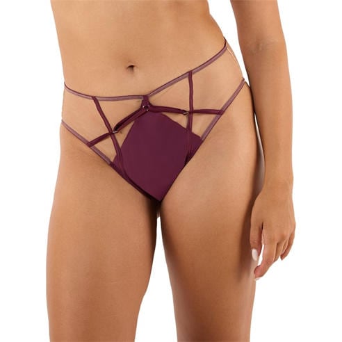 Playful Promises - Ramona Wine High Waist Brief