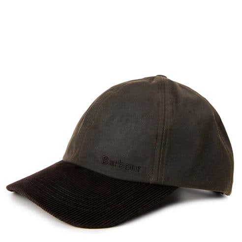 Barbour - Ashby Waxed Cotton With Cord Peak Cap