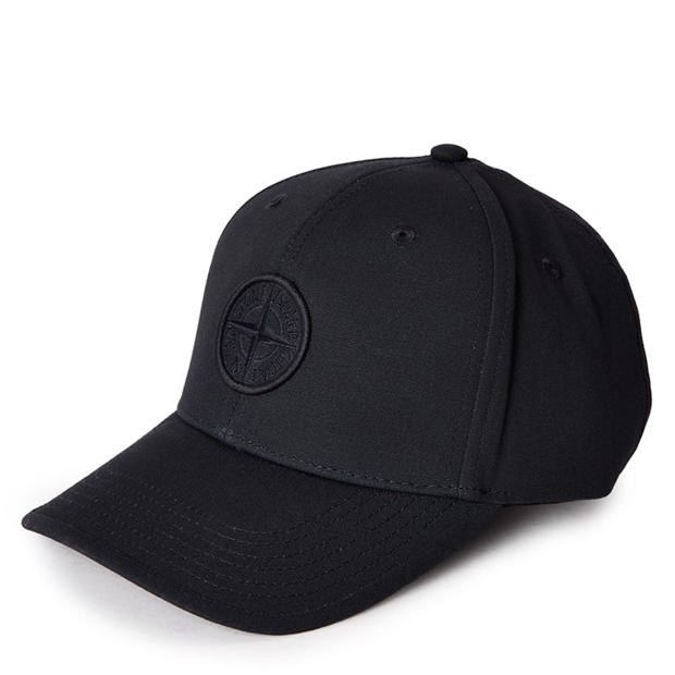 Black V0029 - STONE ISLAND - Stone Logo Cap Jn61