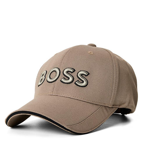 Boss - Mens BOSS Embroidered Logo Baseball Cap with Contrast Trim