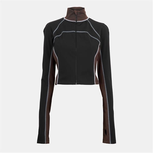 FENDI - Women's Zipped Performance Stretch Baselayer Top