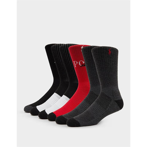 Ralph Lauren - Mens 6-Pack Crew Socks