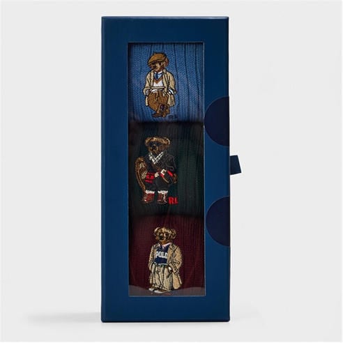 Polo Ralph Lauren - Men's Bear Pack Gift Box Crew Socks