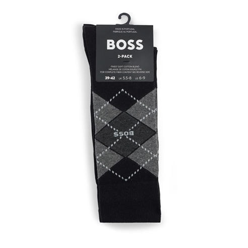Boss - Men's Argyle Cotton Crew Socks
