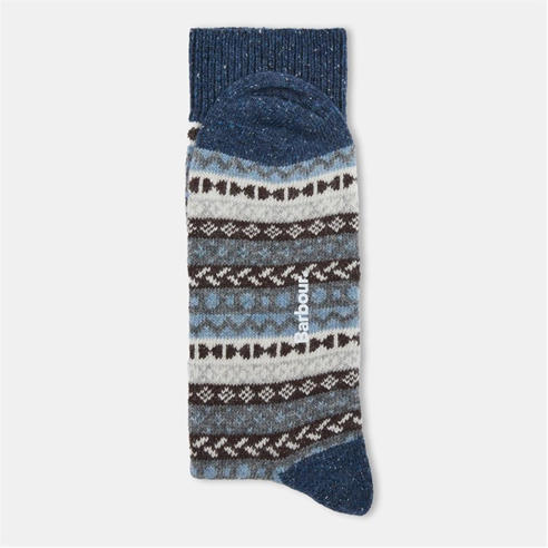Barbour - Mens Fairisle Crew Socks