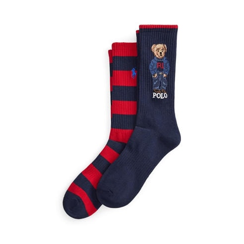 Polo Ralph Lauren - 2 Pack Bear Crew Socks