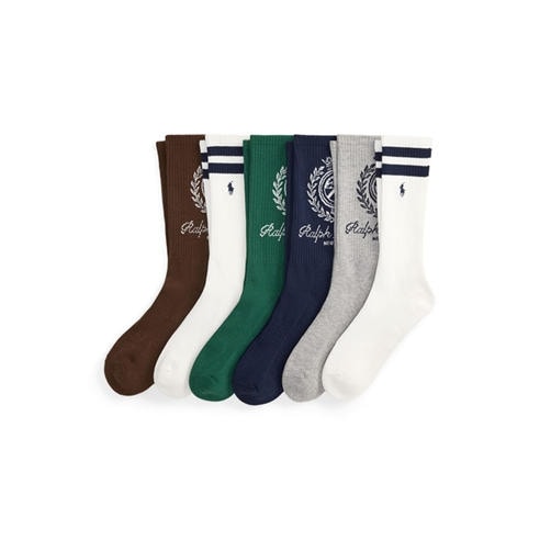 Polo Ralph Lauren - 6 Pack Crest Crew Socks
