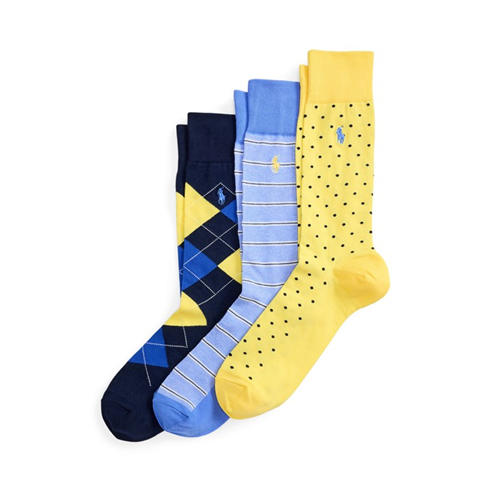 Polo Ralph Lauren - 3 Pack Oxford Crew Socks