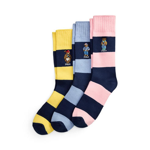 Polo Ralph Lauren - 3 Pack Bear Crew Socks Gift Box