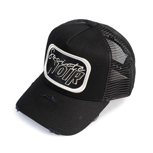 Societe Noir - Men's Script Mesh Trucker Cap