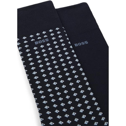 Boss - Men's 2 Pack Minipattern Crew Socks