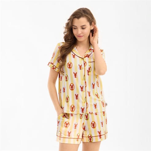 Chelsea Peers - Women's Shorts and Short-Sleeve Top Pyjama Set