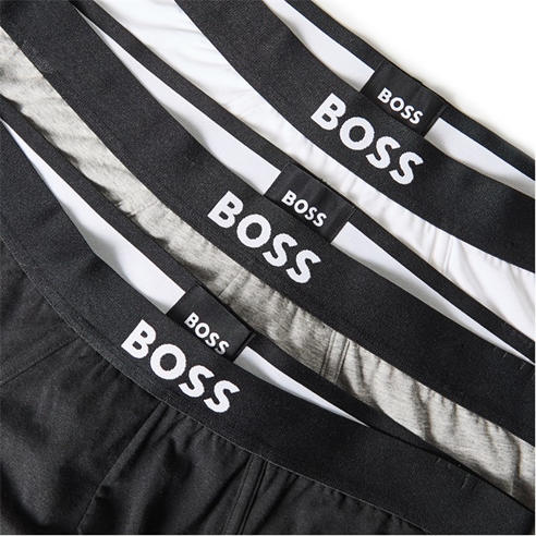 Boss - Three-pack of logo-waistband briefs