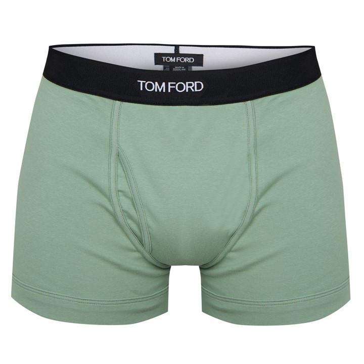 Tom Ford Men's Beige Logo Cotton Boxer Briefs Medium