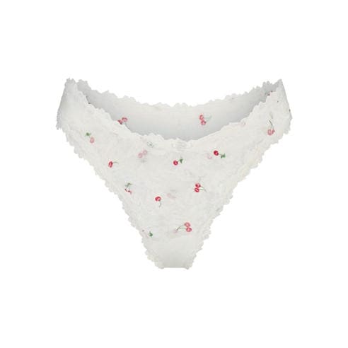 SKIMS - Womens Stretch Lace Dipped Thong