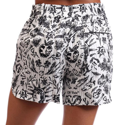 Off White - Women's Tattoo Pyjama Shorts