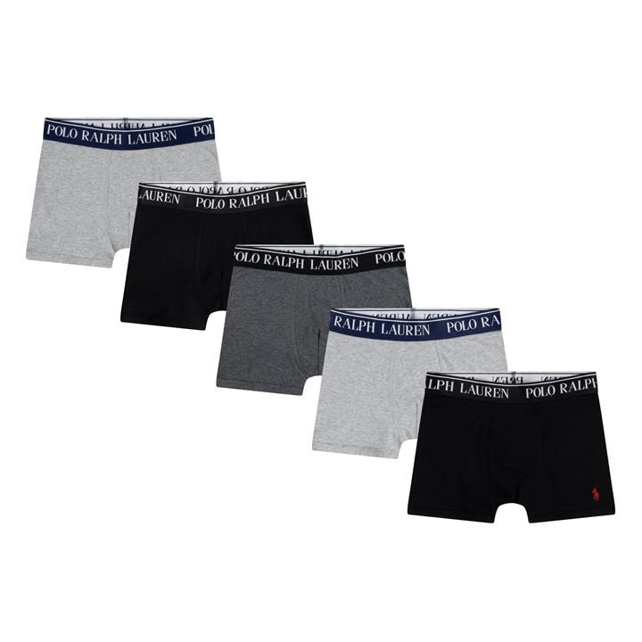 Polo Ralph Lauren Boys ' 5 Pack Cotton Boxer Shorts - S Boys