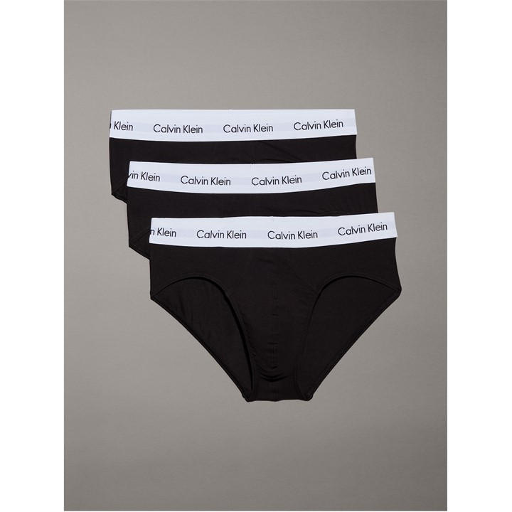 Calvin Klein Men's Black 3 Pack Briefs - Small